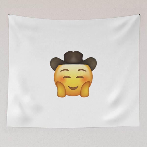 Item preview, happy cowboy emoji! designed and sold by cameronbaba.