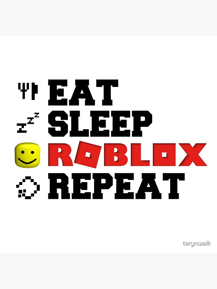 Eat Sleep Roblox Repeat Tote Bag By Tarynwalk Redbubble - lil peep tattoos roblox