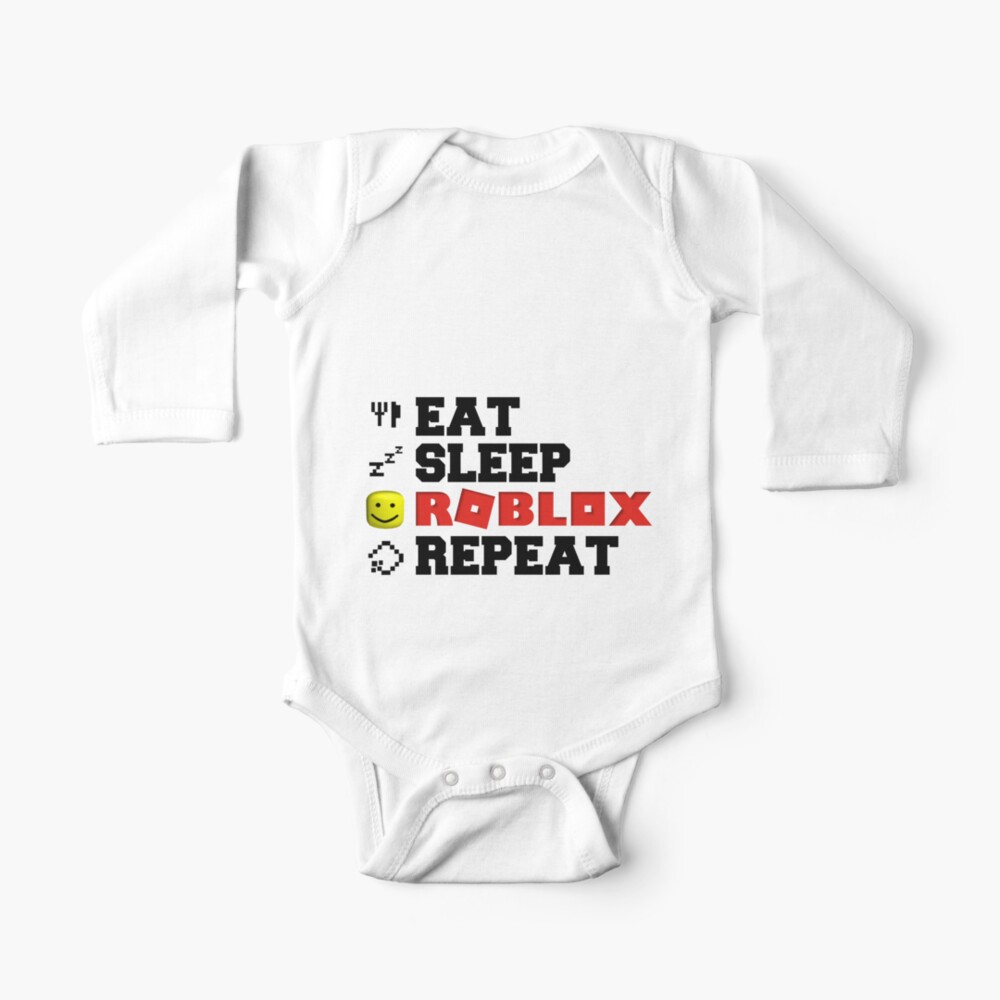 Eat Sleep Roblox Repeat Baby One Piece By Tarynwalk Redbubble - roblox 2020 short sleeve baby one piece redbubble