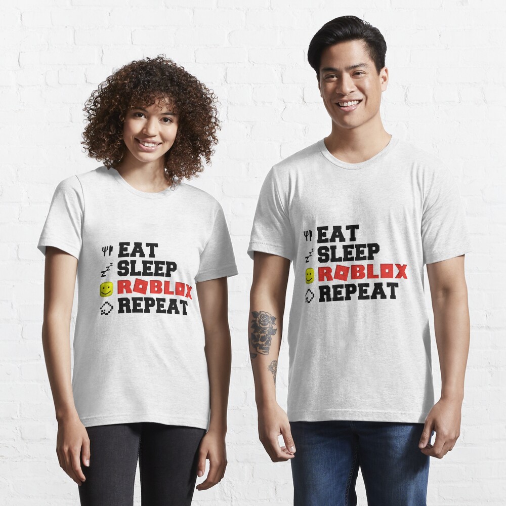 Eat Sleep Roblox Repeat T Shirt By Tarynwalk Redbubble - roblox face mask monkeys poster by t shirt designs redbubble