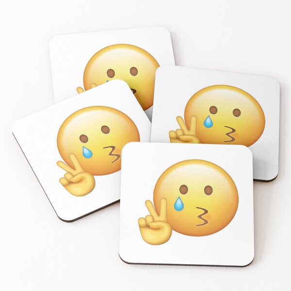 Item preview, crying peace sign emoji - mental breakdown lol designed and sold by cameronbaba.