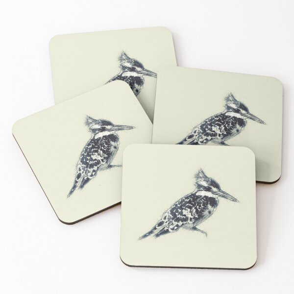 Item preview, Pied kingfisher designed and sold by 4t4design.