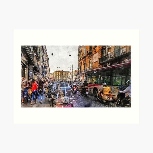 Neapol Napoli Italy city art #Napoli Art Print