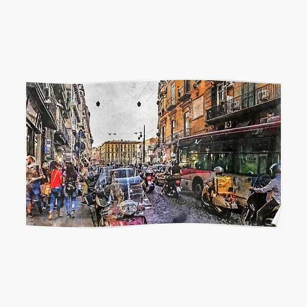 Neapol Napoli Italy city art #Napoli Poster