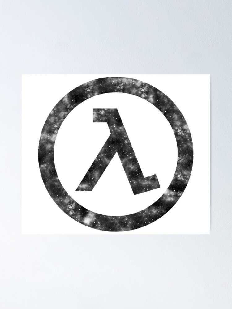 Half-Life - Lambda Logo (Chrome Design) Poster for Sale by