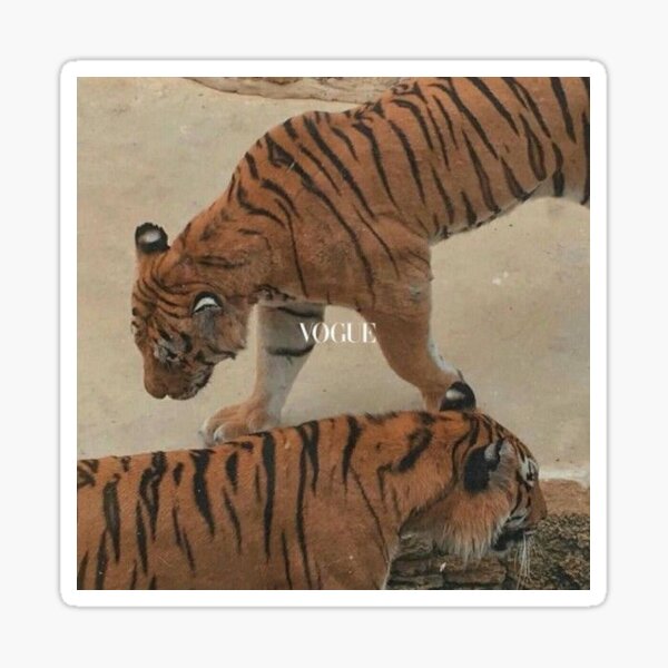 Vogue Tiger Sticker