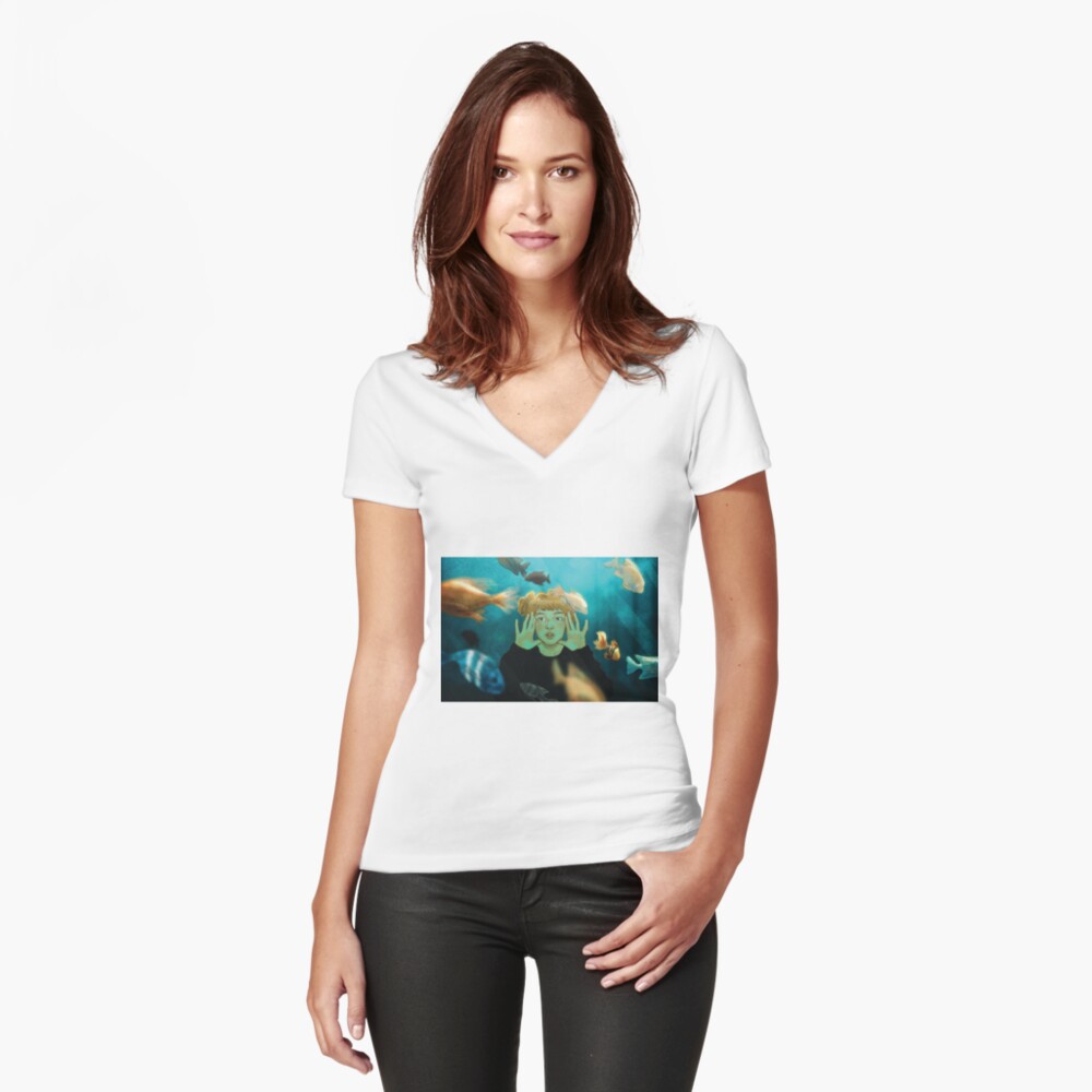 Item preview, Fitted V-Neck T-Shirt designed and sold by Dreamerisa.