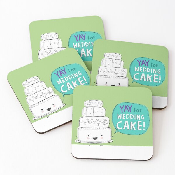 Item preview, YAY FOR WEDDING CAKE! designed and sold by Jenn Inashvili.