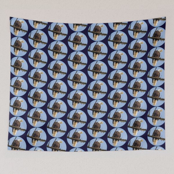 Item preview, Bald Eagle Watches a Pond designed and sold by AvocaSpring.
