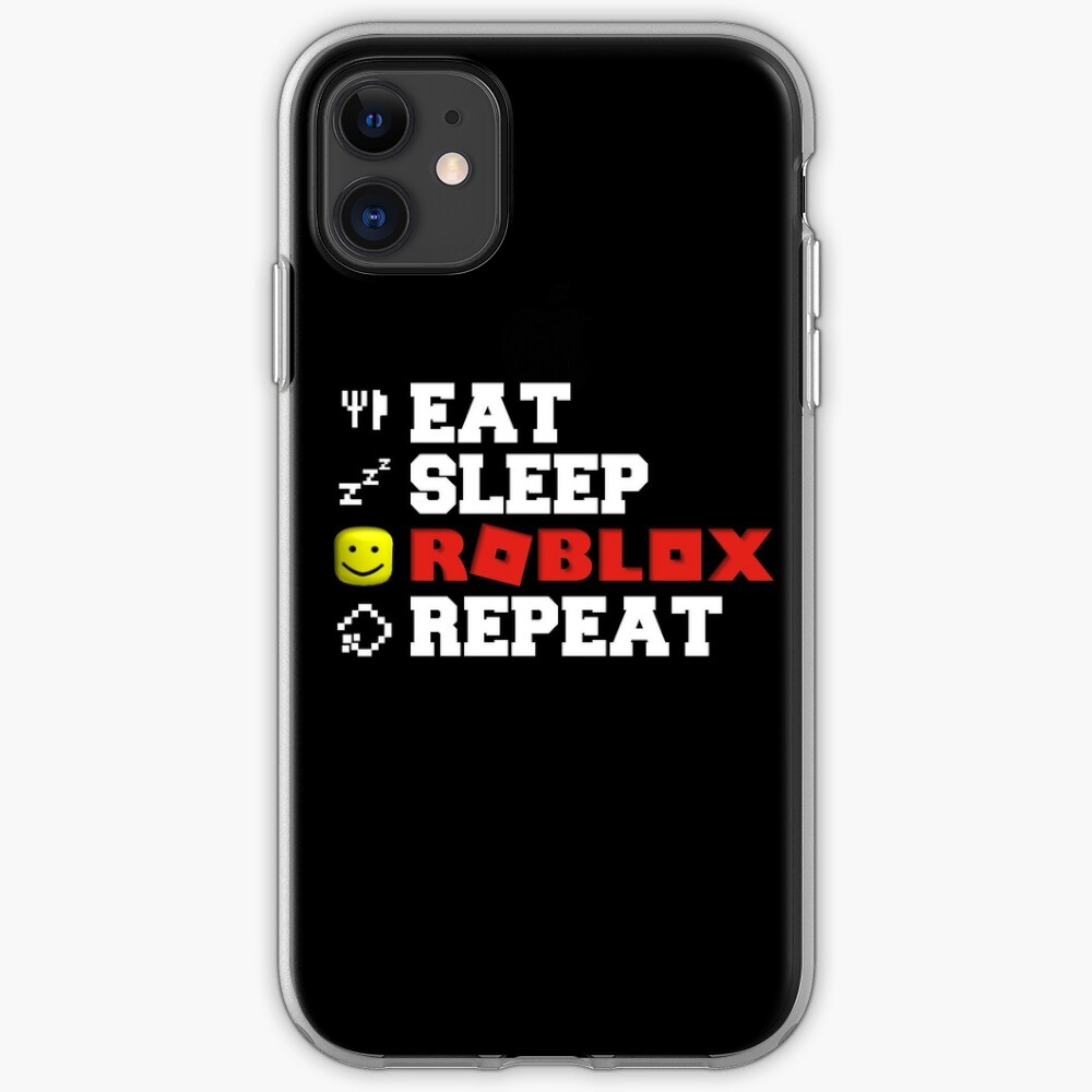 Eat Sleep Roblox Repeat Iphone Case Cover By Tarynwalk Redbubble - lil peep tattoos roblox