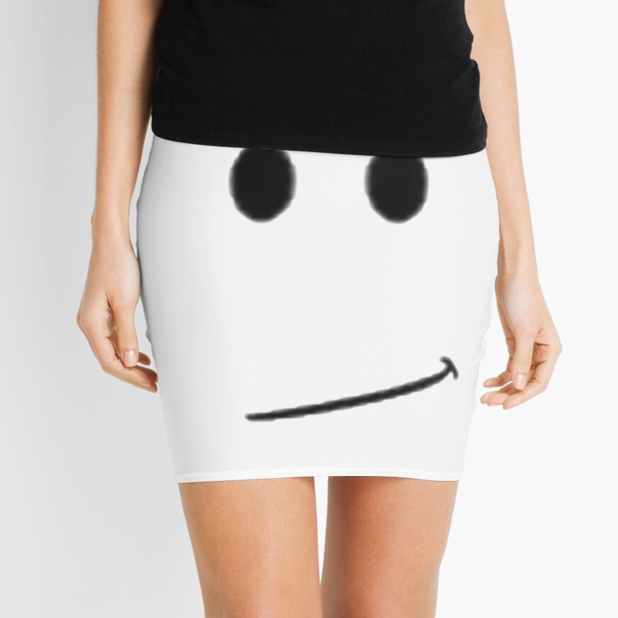 Roblox Face Avatar Smile Mini Skirt By Best5trading Redbubble - skirt mesh roblox