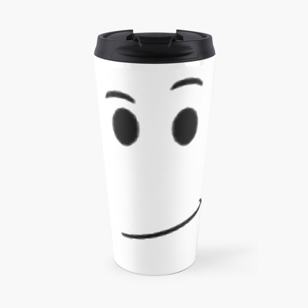 Roblox Face Avatar Smile Travel Mug By Best5trading Redbubble - transparent shiny teeth roblox