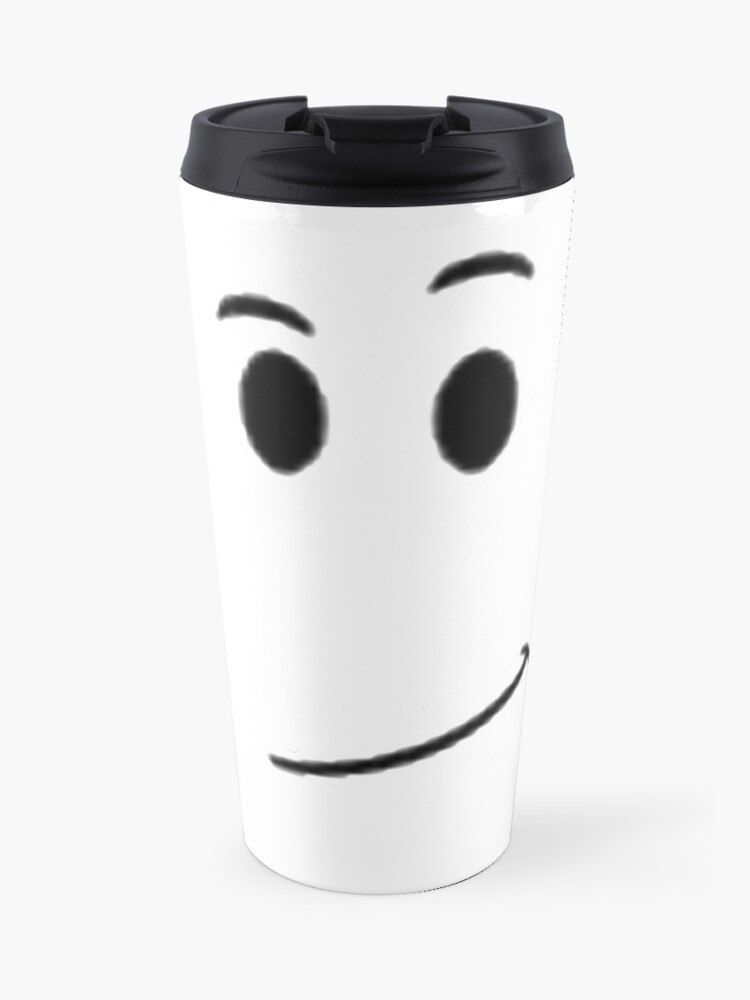 Roblox Face Avatar Smile Travel Mug By Best5trading Redbubble - roblox cup