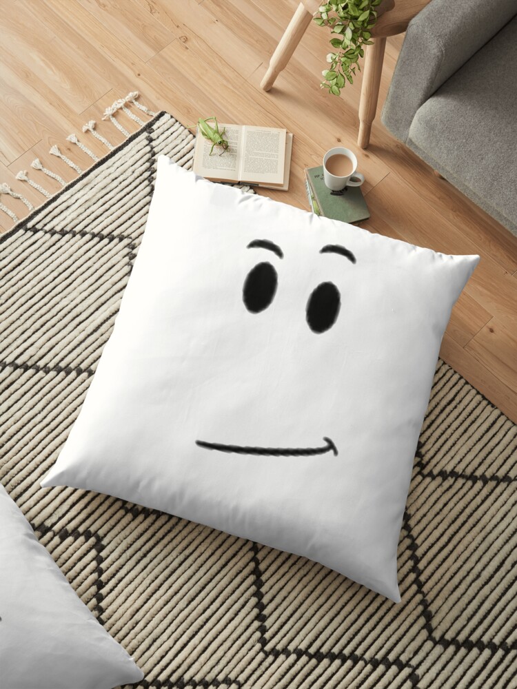 Roblox Face Avatar Smile Floor Pillow By Best5trading Redbubble - pillow mesh roblox