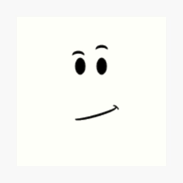Roblox Face Avatar Smile Art Print By Best5trading Redbubble - avatar roblox man face