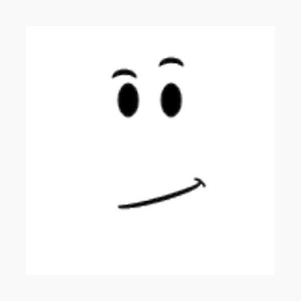 Roblox Face Avatar Smile Photographic Print By Best5trading Redbubble - smile roblox face