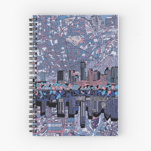 Item preview, Austin texas skyline abstract 5 designed and sold by BekimART.