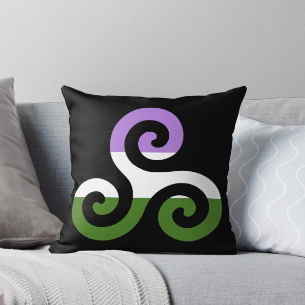 Aperçu de l'œuvre Genderqueer Pride Teen Wolf Triskelion créée et vendue par LeeTheNerd.