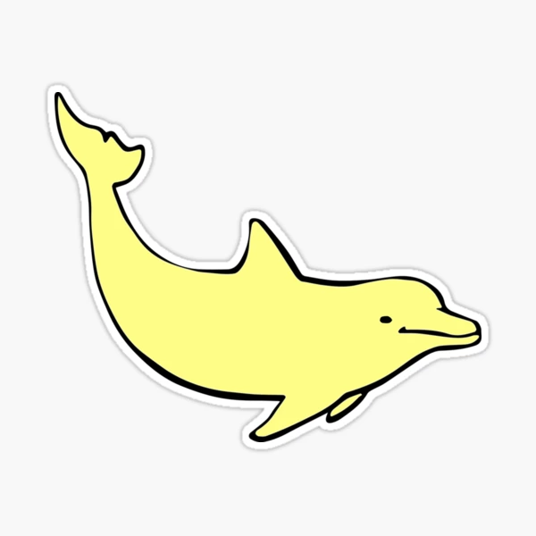 Happy Dolphin - Yellow