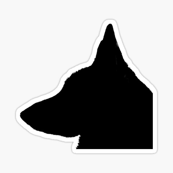 Artikel-Vorschau von Schattenbild eines Schäferhunds, designt und verkauft von StampCity.
