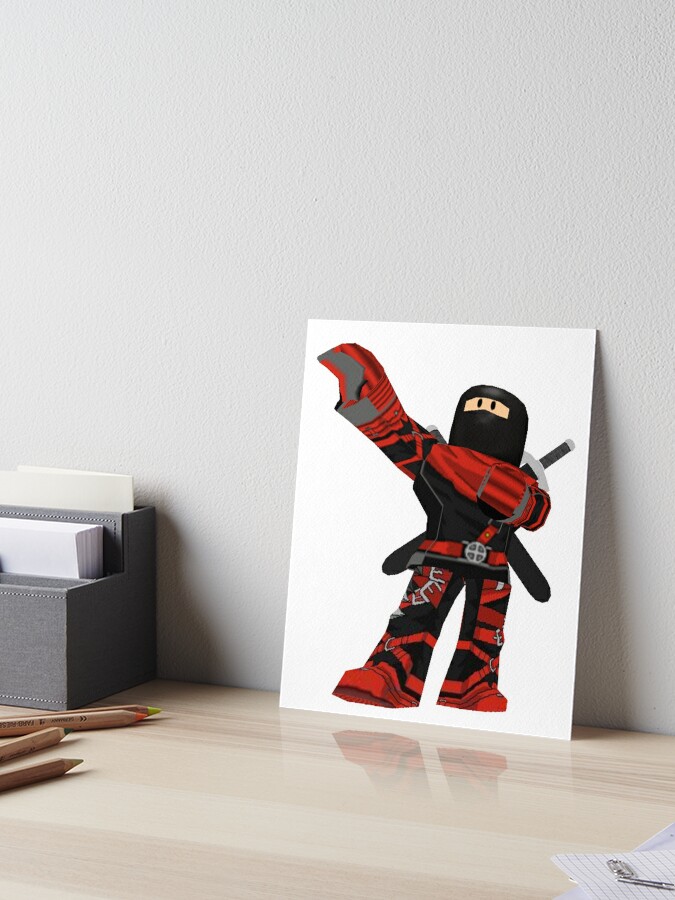 Roblox Ninja Assassin Art Board Print By Best5trading Redbubble - assassin t shirt roblox