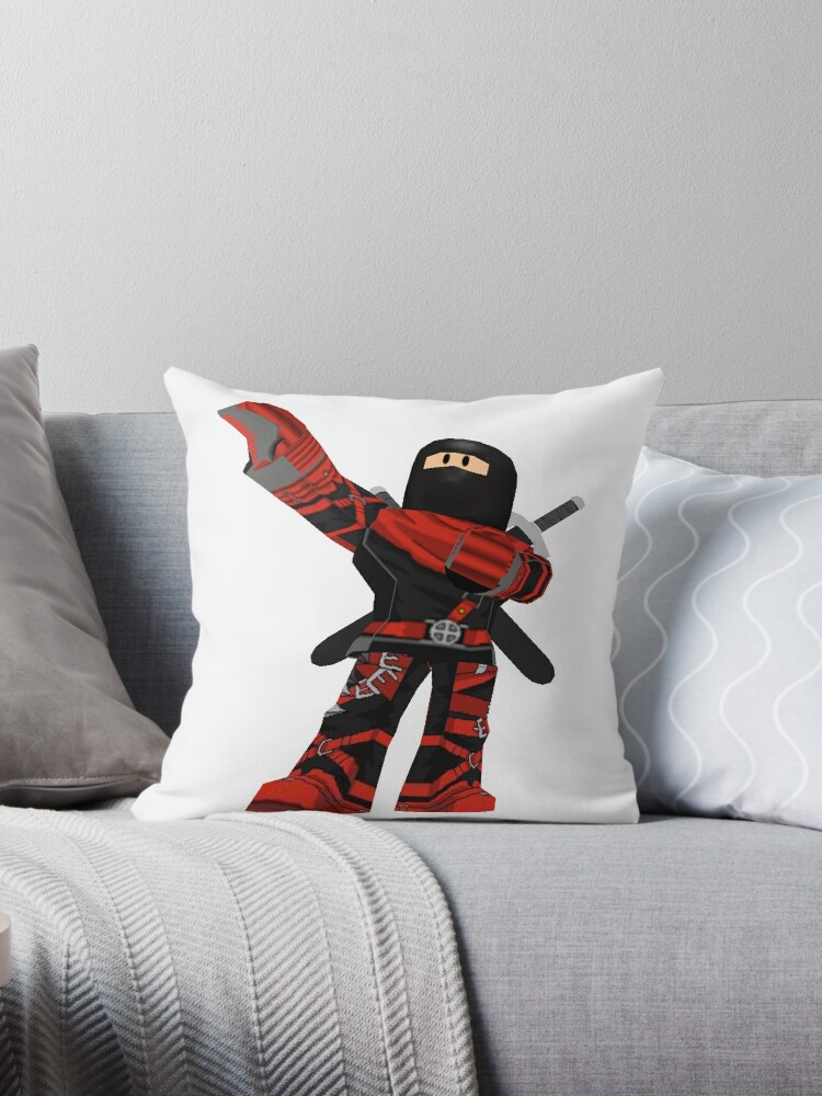 Roblox Ninja Assassin Throw Pillow By Best5trading Redbubble - roblox on red games comforter by best5trading redbubble