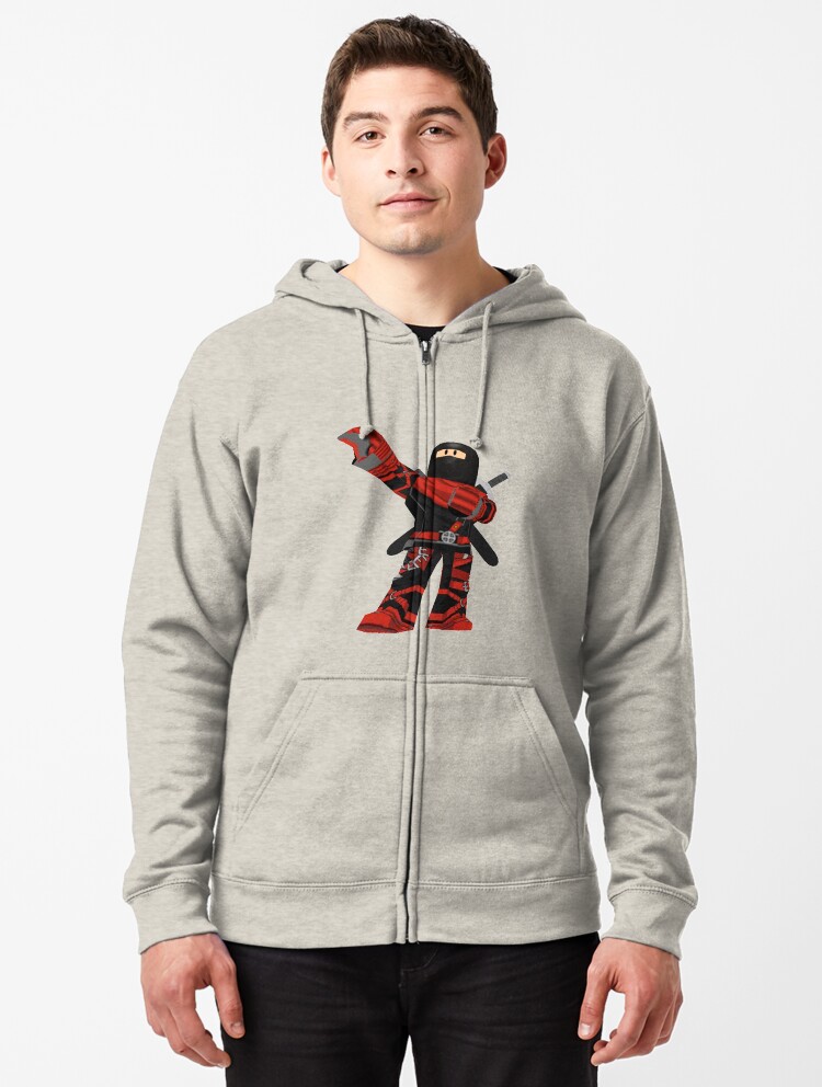 Roblox Ninja Assassin Zipped Hoodie By Best5trading Redbubble - ninja hoodie roblox