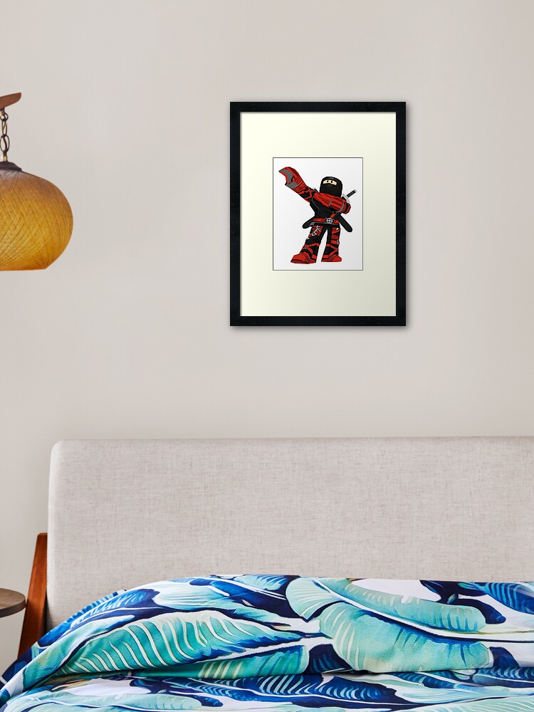 Roblox Ninja Assassin Framed Art Print By Best5trading Redbubble - roblox deadpool avatar