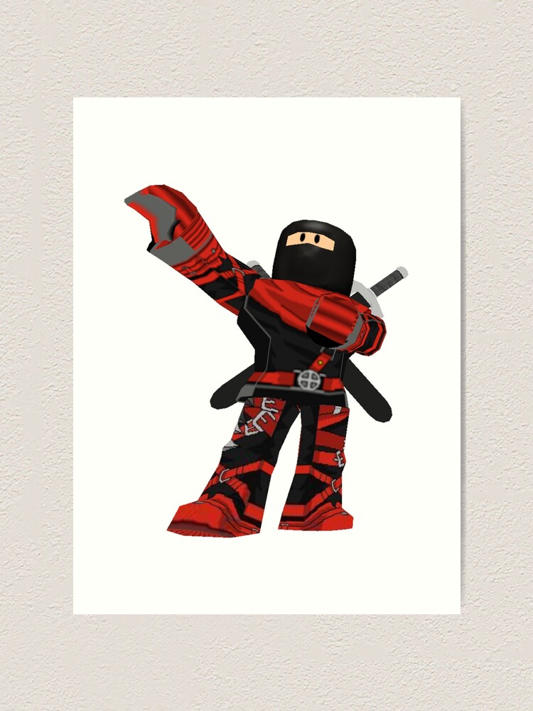 Roblox Ninja Assassin Art Print By Best5trading Redbubble - popular assassin roblox youtubers