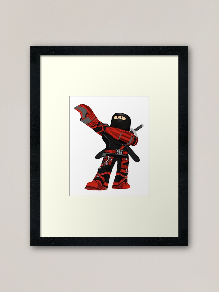 Roblox Ninja Assassin Framed Art Print By Best5trading Redbubble