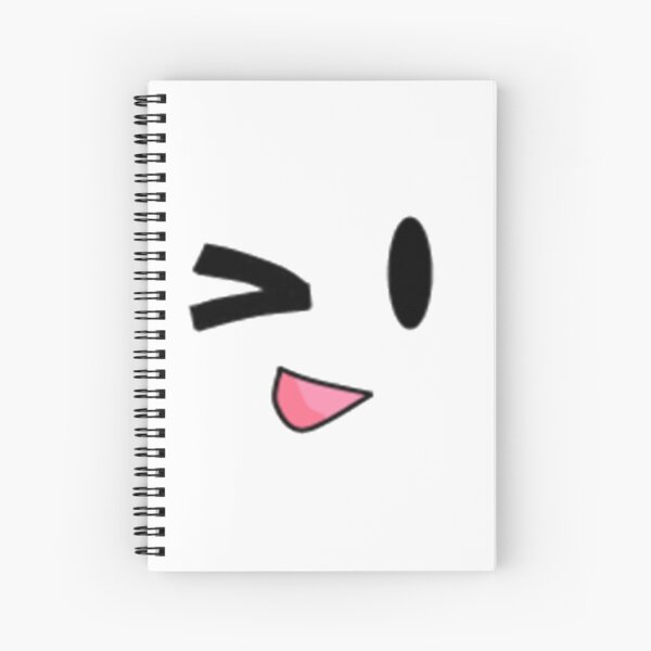 Roblox Face Spiral Notebooks Redbubble - happy james face roblox