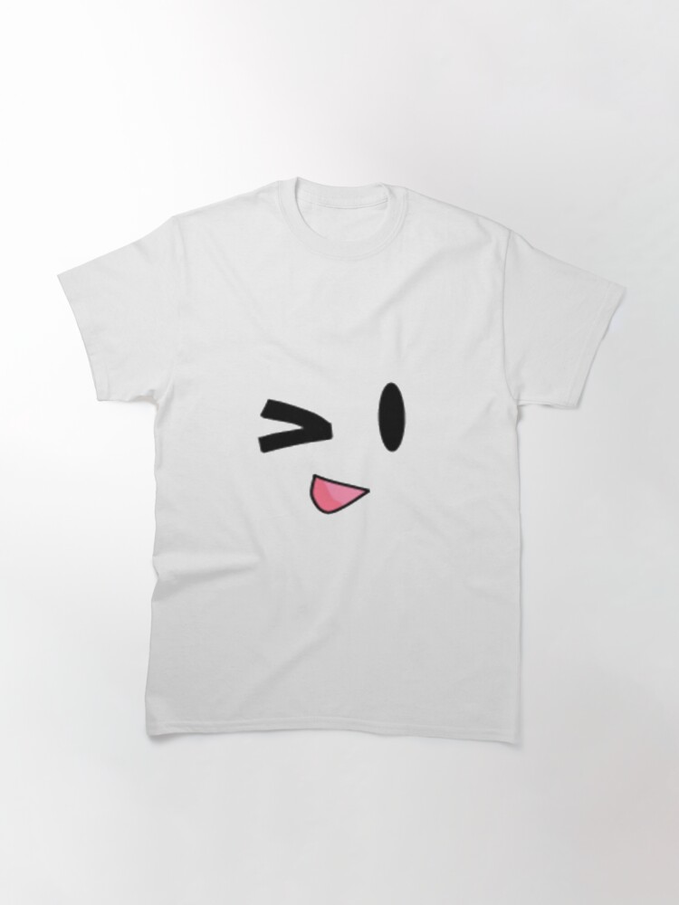 Roblox Wink Face Smiley Emoticon Video Game T Shirt By Best5trading Redbubble - roblox face classic