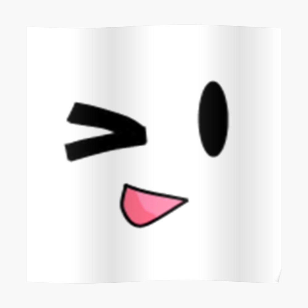 Roblox Wink Face Smiley Emoticon Video Game Tapestry By