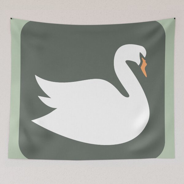 Item preview, Retro Swan Glyph designed and sold by MclaughlinGifts.