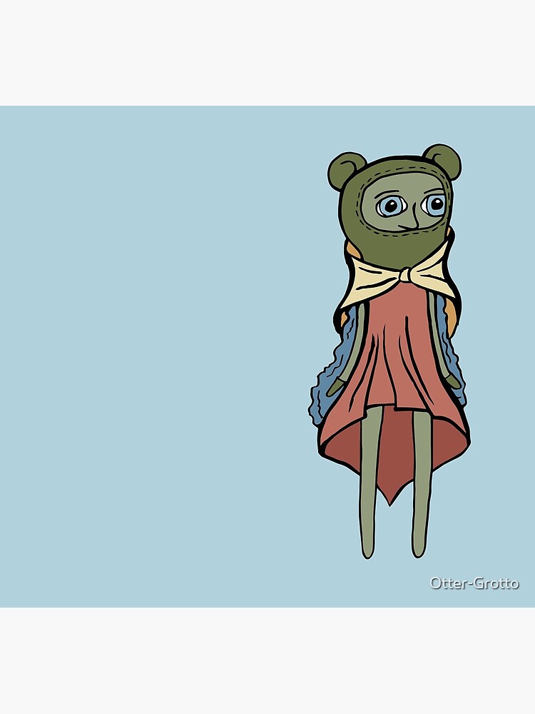 Strange Green Bear Girl by Otter-Grotto