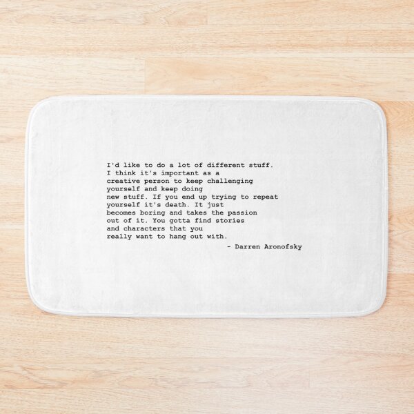 Item preview, Darren Aronofsky creativity quote designed and sold by smoothinsomniac.