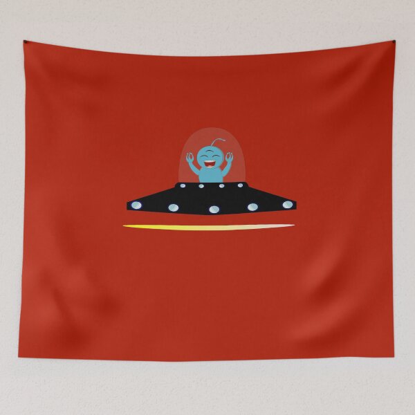Item preview, Blue extraterrestial laugh designed and sold by SmileMiau.