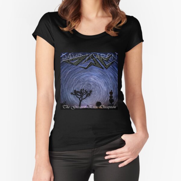 DJC-"The Greatest Ever Deception" Album Cover Fitted Scoop T-Shirt