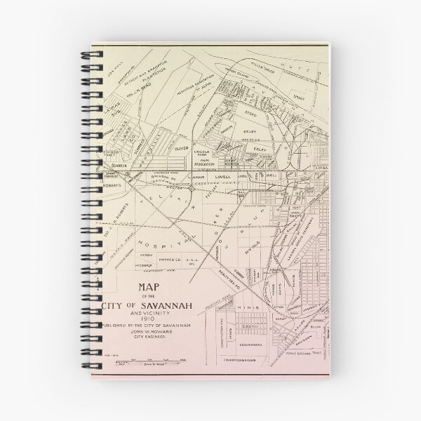 Item preview, 1910 Map of Savannah, GA designed and sold by aleyna22.