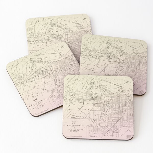 Item preview, 1910 Map of Savannah, GA designed and sold by aleyna22.