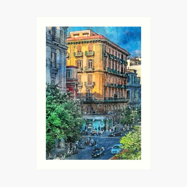Neapol Napoli Italy city art #Napoli Art Print