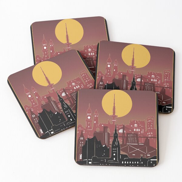 Item preview, hamburg skyline designed and sold by BekimART2.