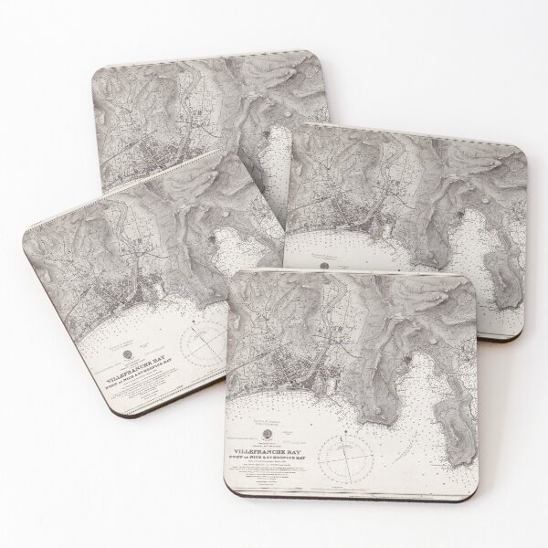Item preview, 1898 Map of Villefranche Bay designed and sold by aleyna22.