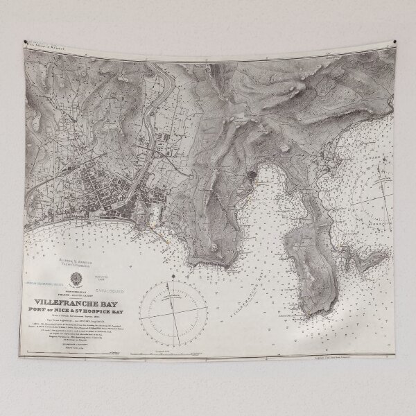 Item preview, 1898 Map of Villefranche Bay designed and sold by aleyna22.
