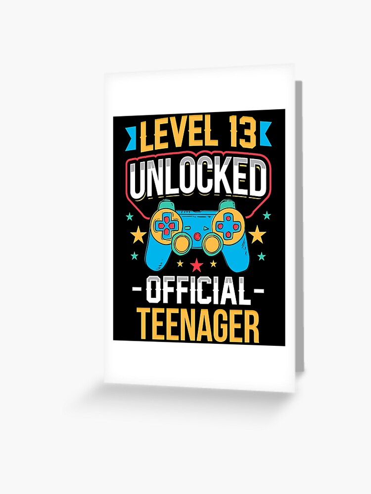 LEVEL 13 UNLOCKED OFFICIAL TEENAGER: Lined Journal Notebook For Girls &  boyes Who Are 13 Years Old, 13 th Birthday Gift, Funny Video Gamer Birthday