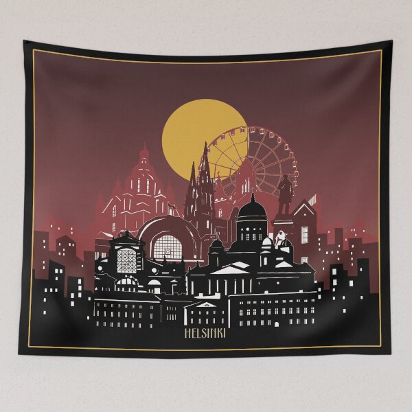 Item preview, helsinki skyline designed and sold by BekimART2.