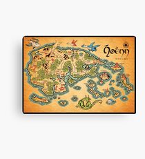Hoenn Map Canvas Print