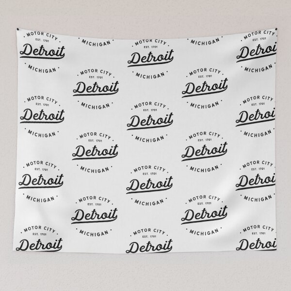 Item preview, Detroit Michigan Motor City Classic Vintage Retro Est 1701 designed and sold by ripsydesigns.