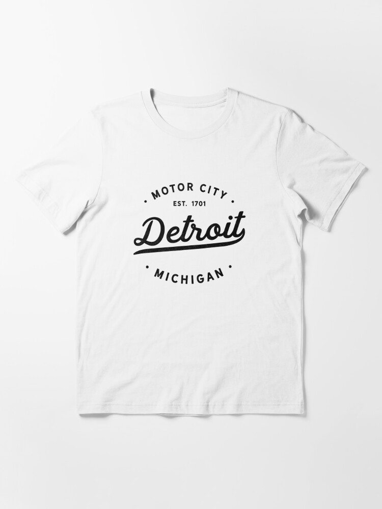 (0070) Detroit T-Shirt: Detroit D Square Military Army Green