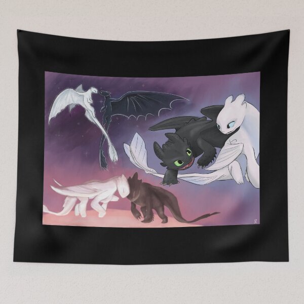 Item preview, Night and Light Fury Fanart designed and sold by JessCom1.